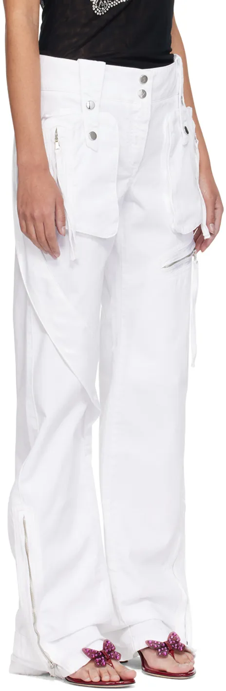 Pocket Design Logo Casual Pants
