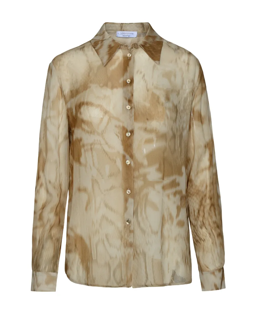 Long-Sleeved Lapel Shirt