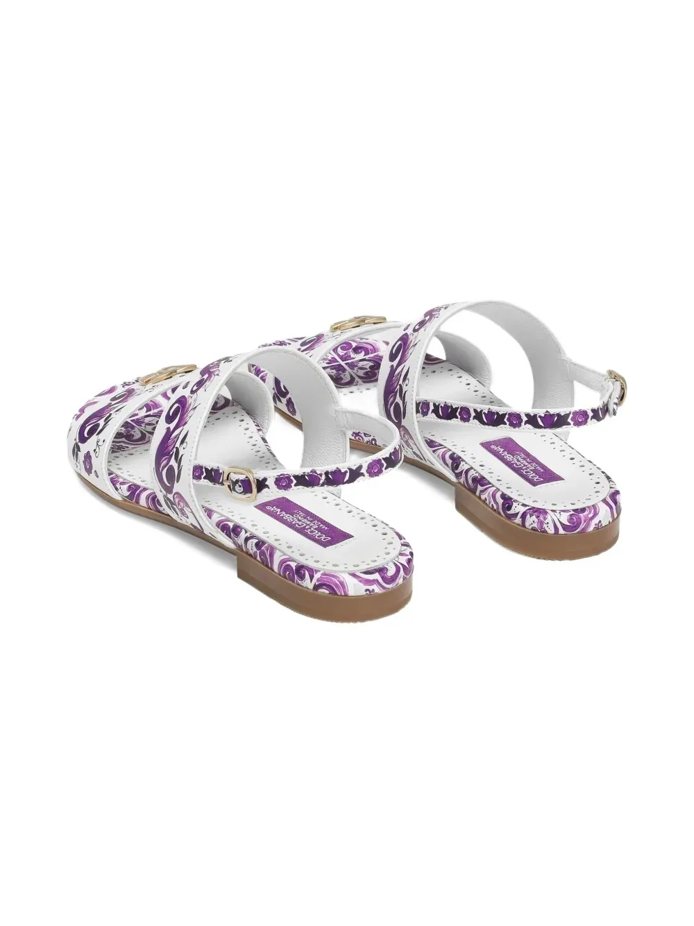 Majolica-Print Sandals