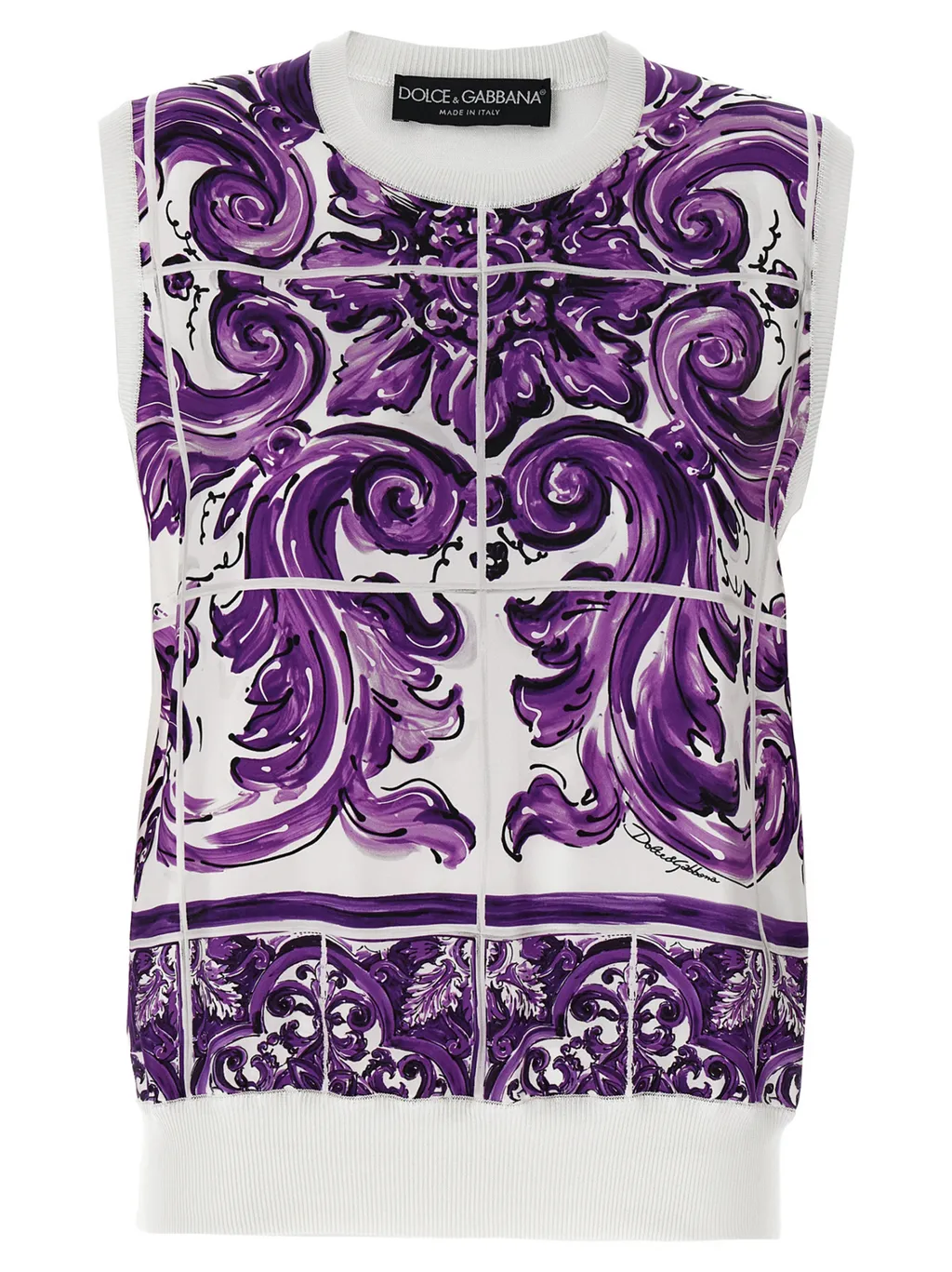 Majolica Printed Tank Top