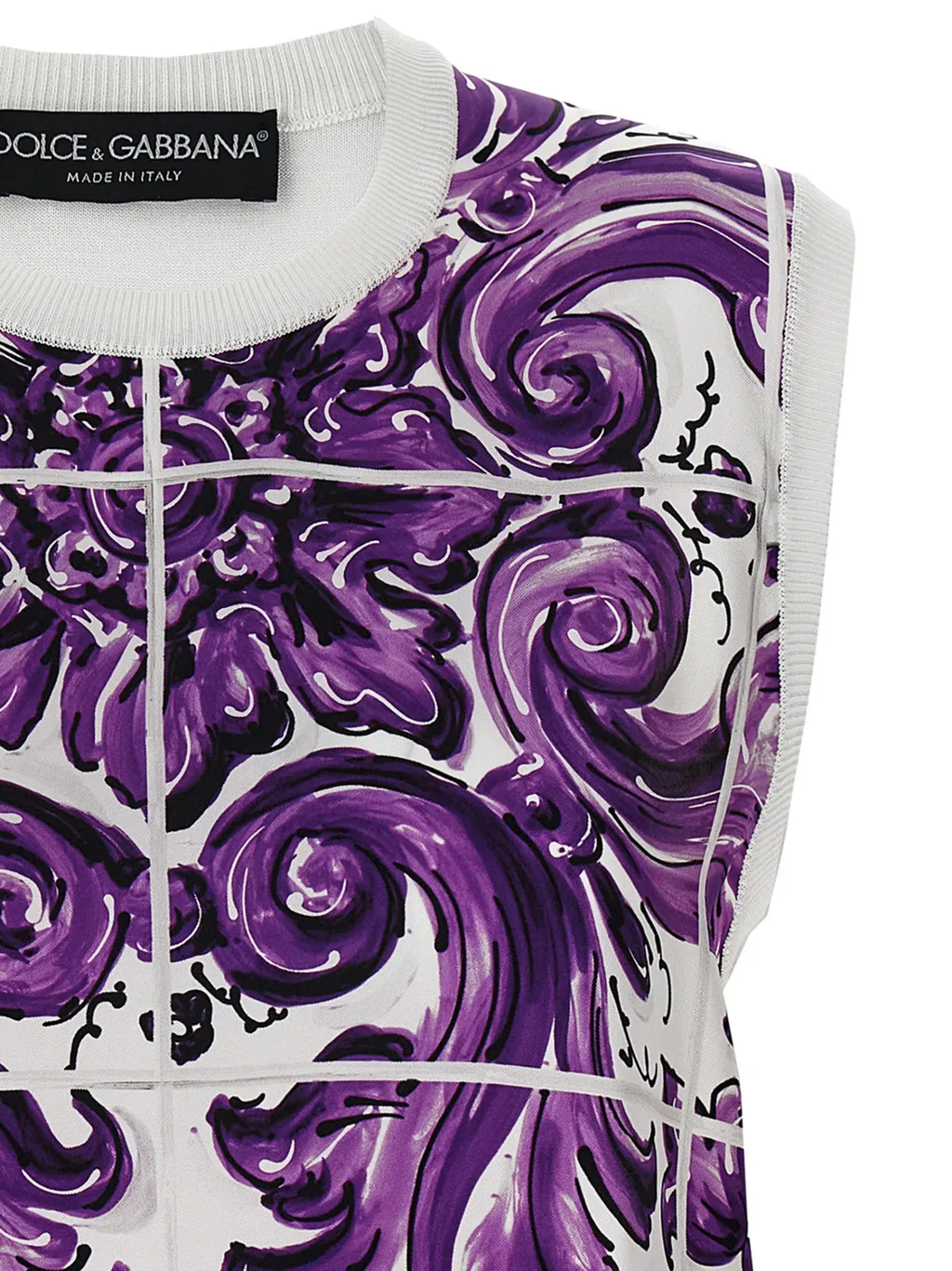 Majolica Printed Tank Top