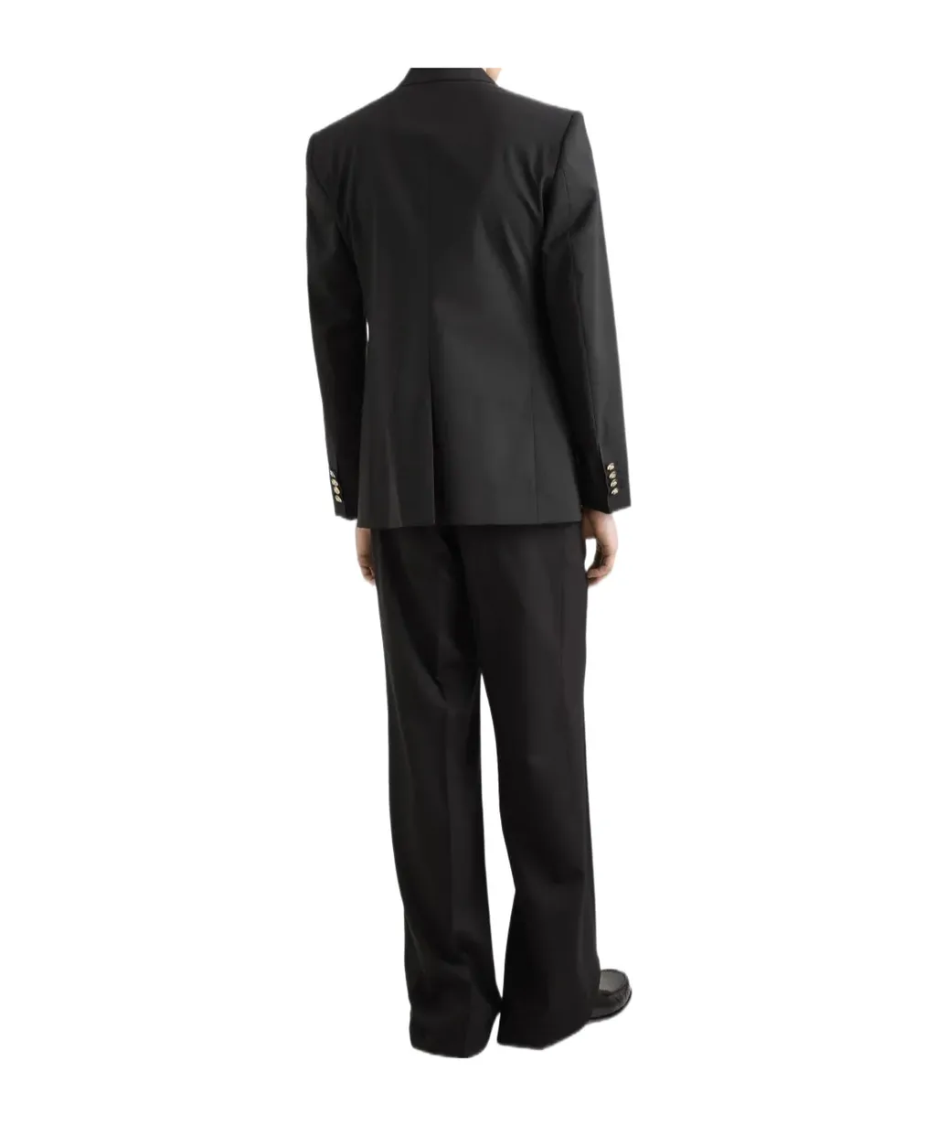 Martini-Fit Gold-Button Double-Breasted Suit