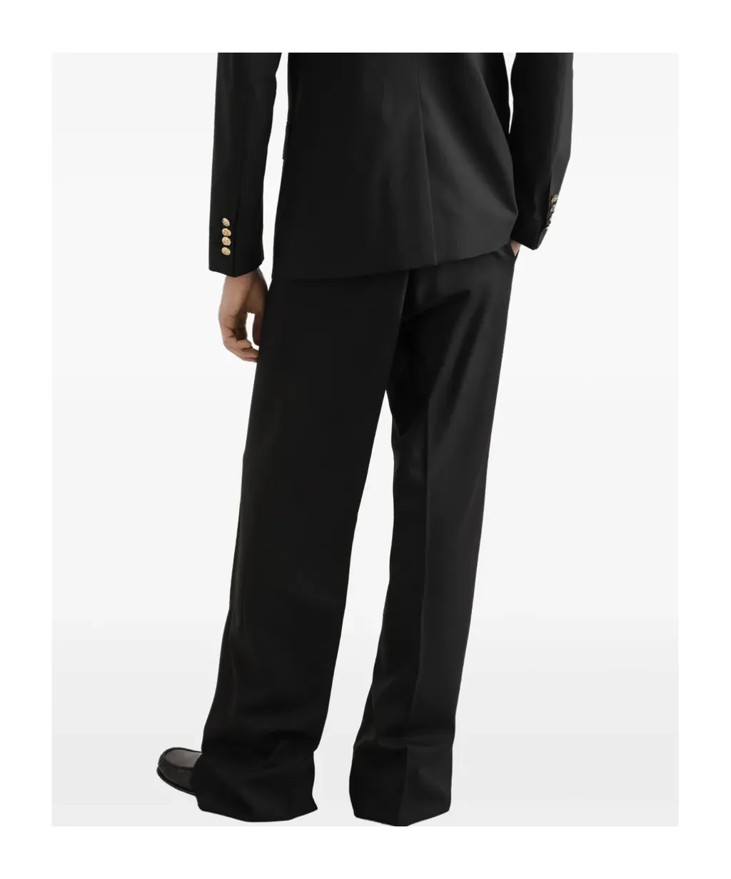 Martini-Fit Gold-Button Double-Breasted Suit