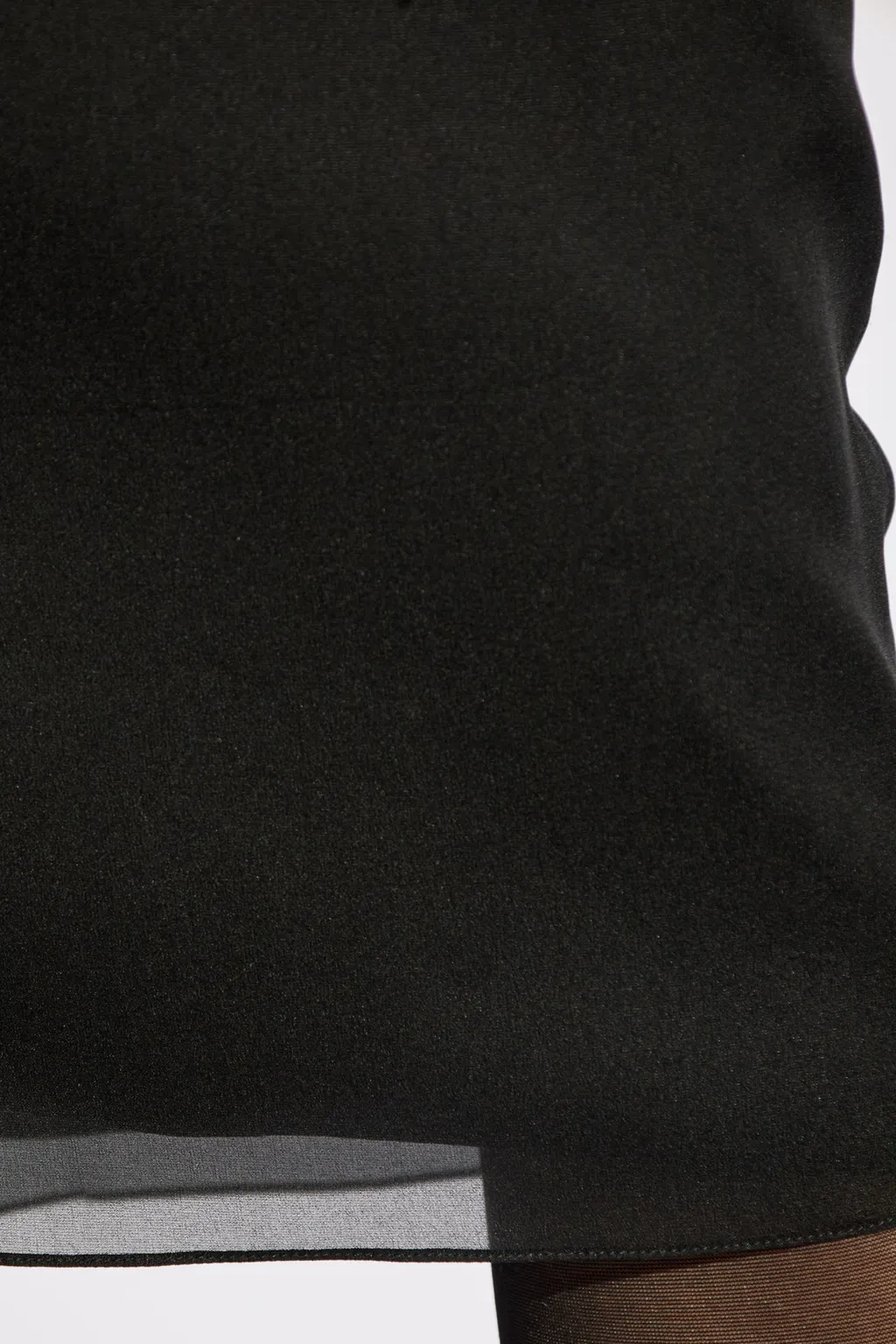 Chiffon Voile Calf-Length Skirt