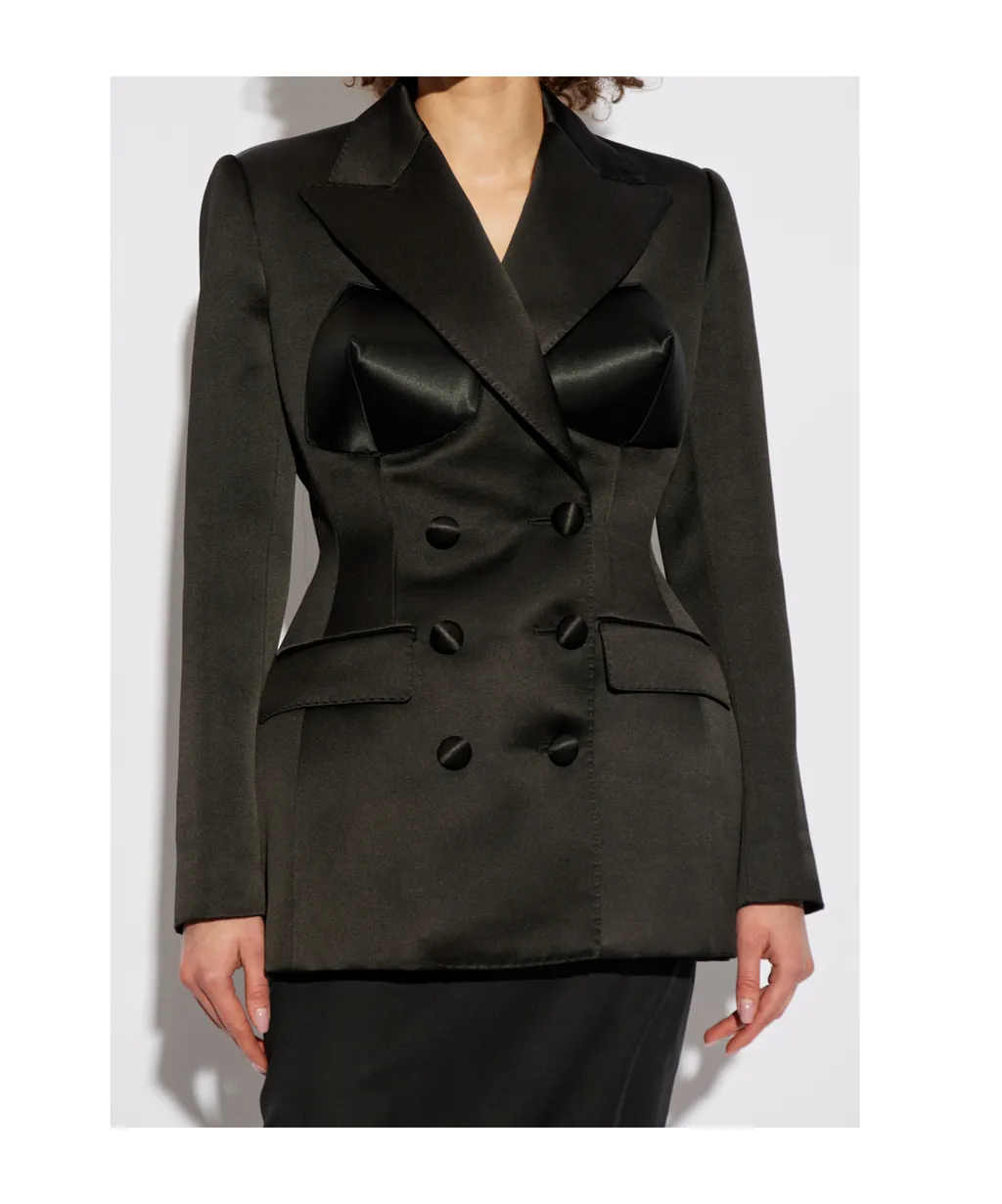 Double-Breasted Duchess Jacket