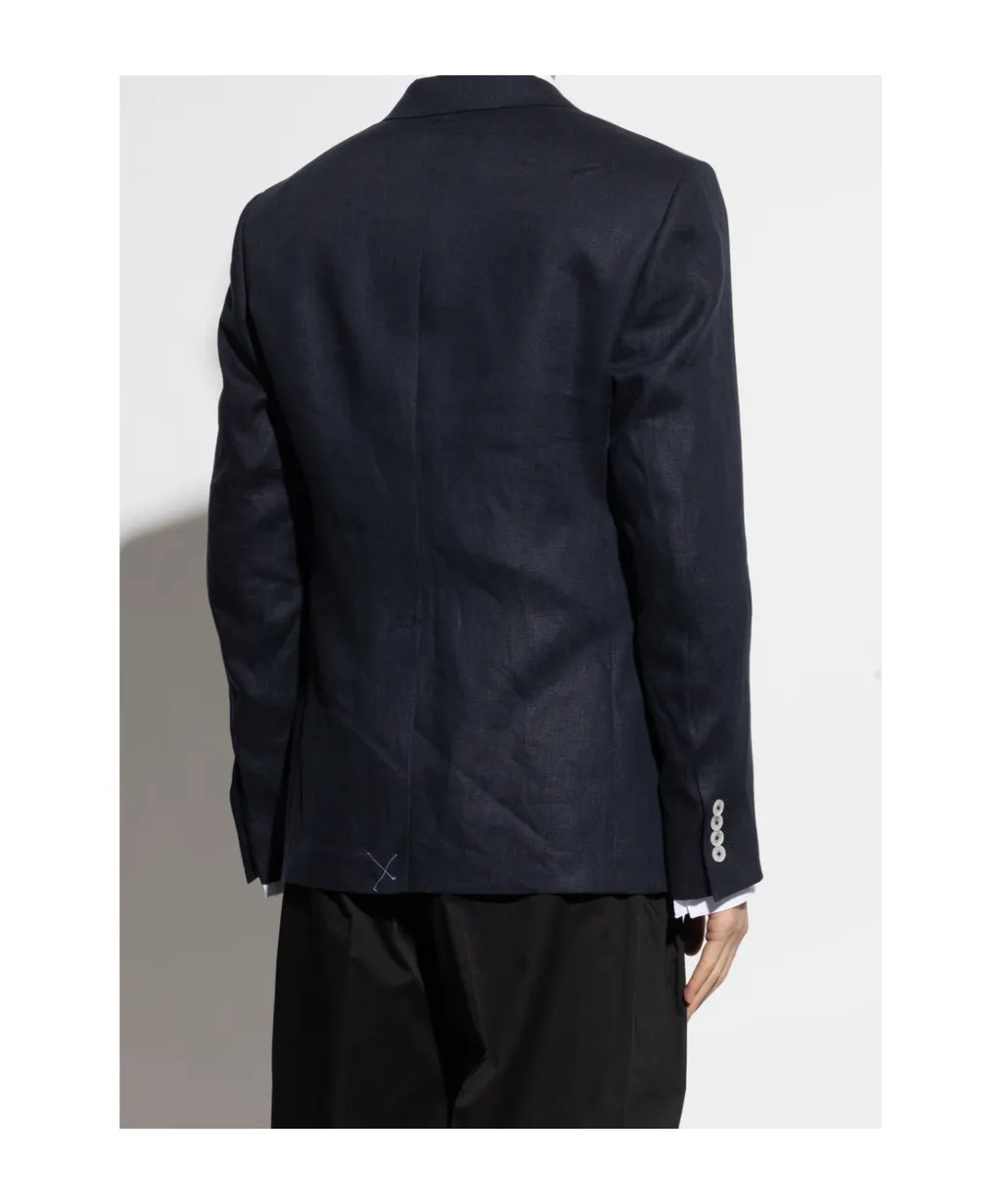 Heraldic Emblem Double-Breasted Tailored Jacket
