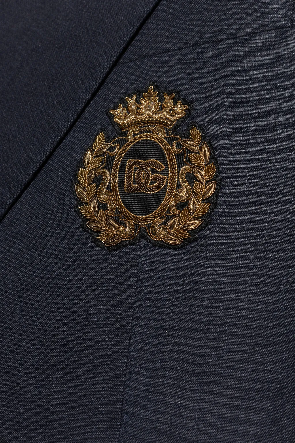 Heraldic Emblem Double-Breasted Tailored Jacket