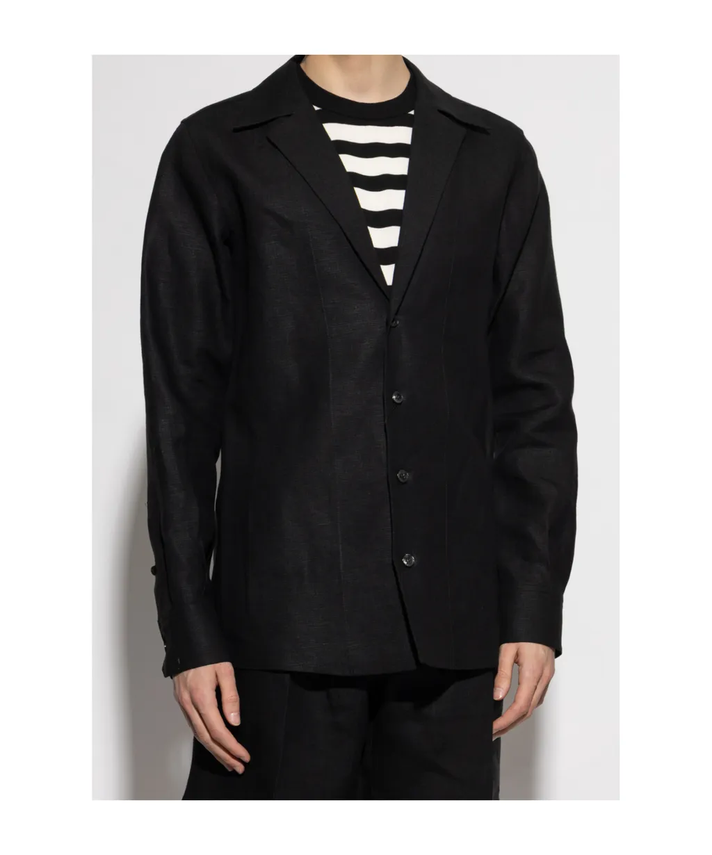 Long-Sleeved V-Neck Shirt