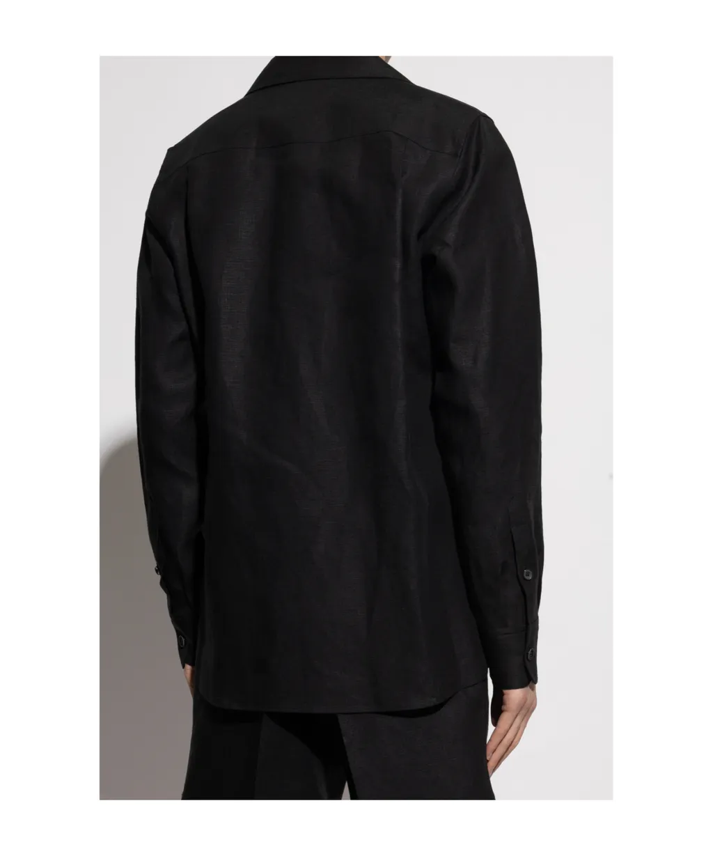 Long-Sleeved V-Neck Shirt