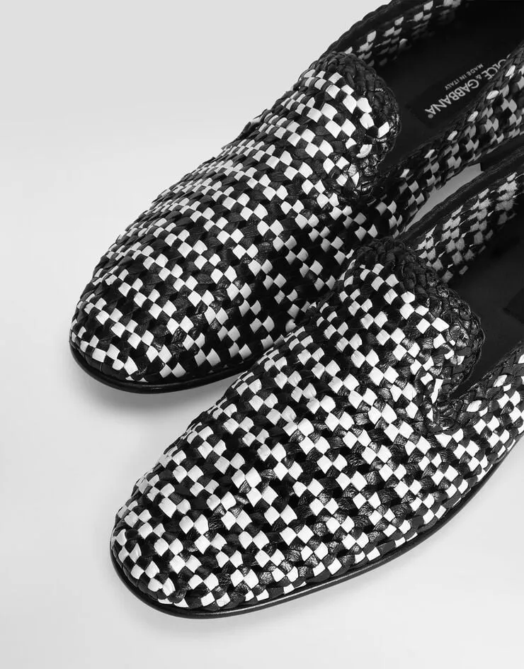 Woven Slip-On Loafers