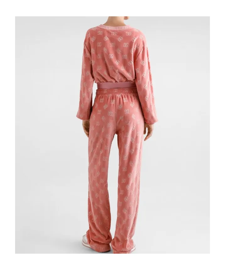 Dg Jacquard Drawstring Pants