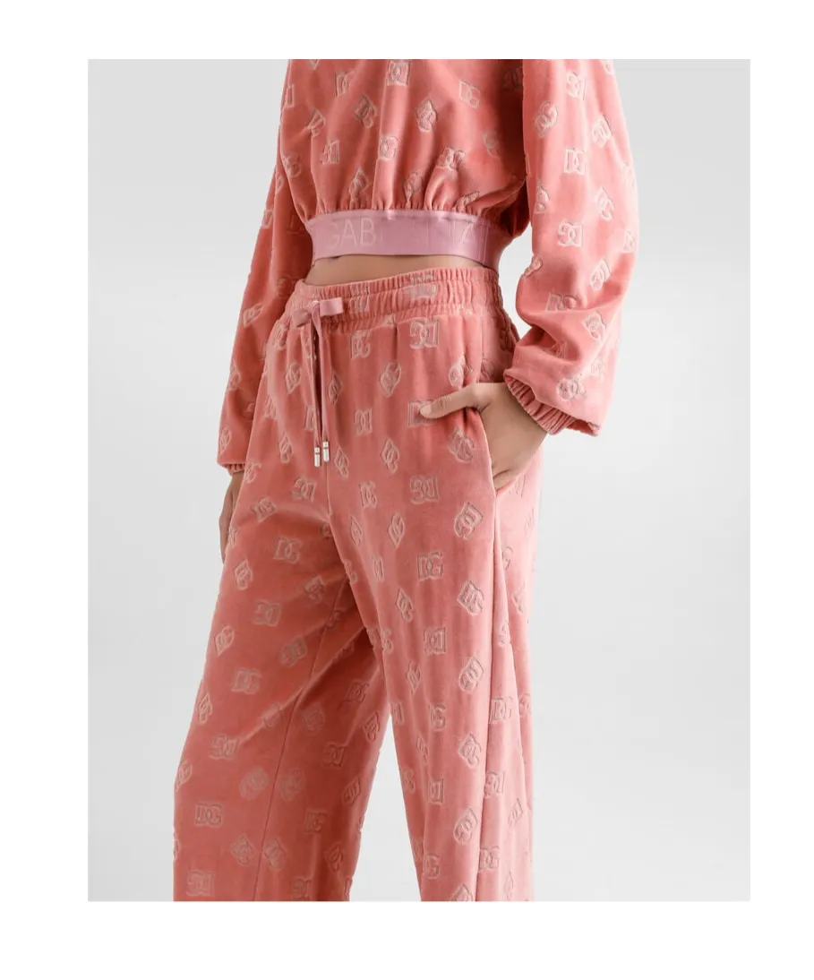 Dg Jacquard Drawstring Pants