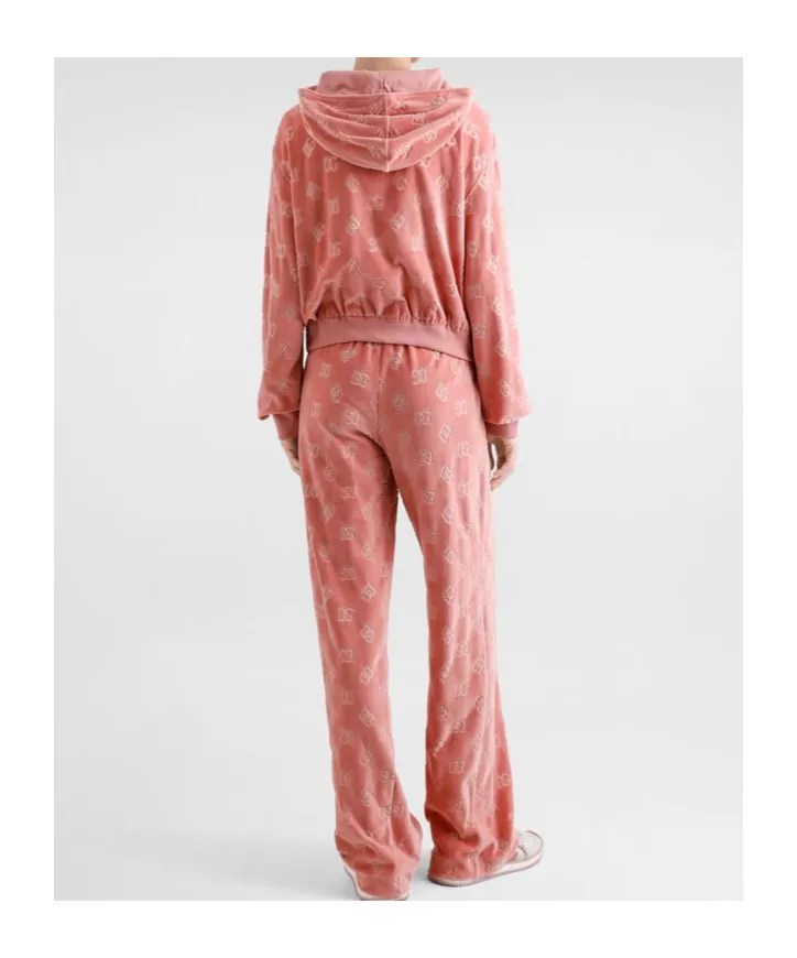 Dg Logo Jacquard Chenille Hoodie
