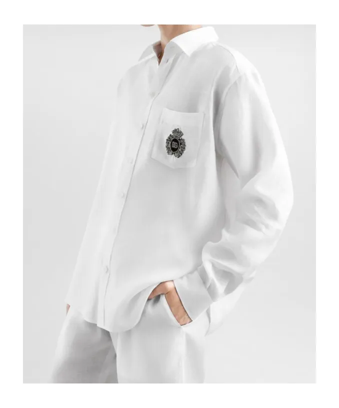 Heraldic Patch Long-Sleeved Shirt