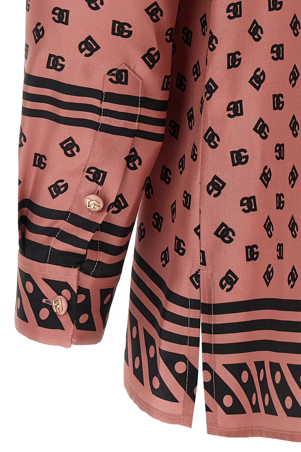 All-Over Dg Logo Scarf Printed Shirt