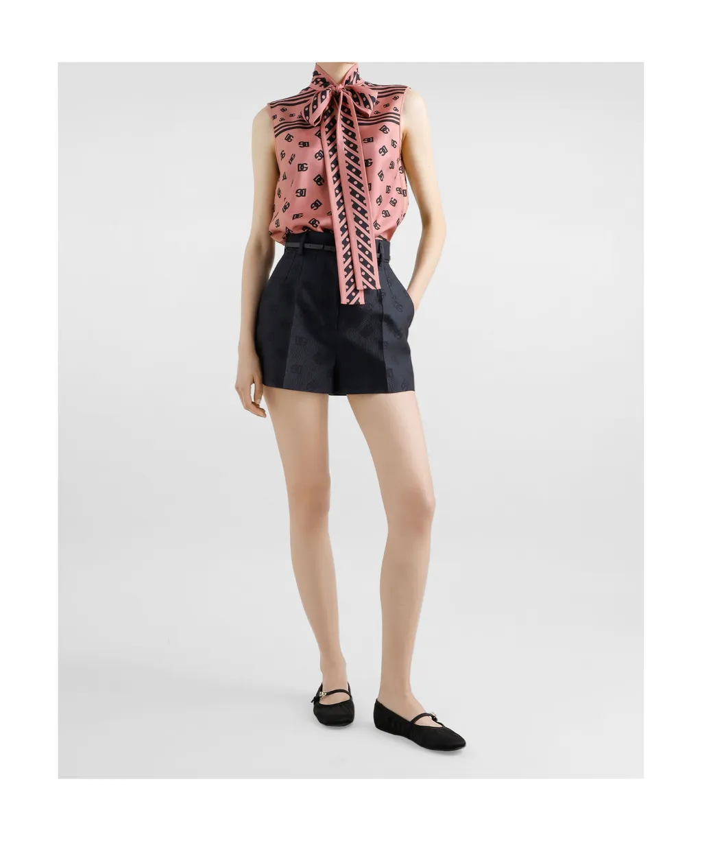 Logo-Print Blouse