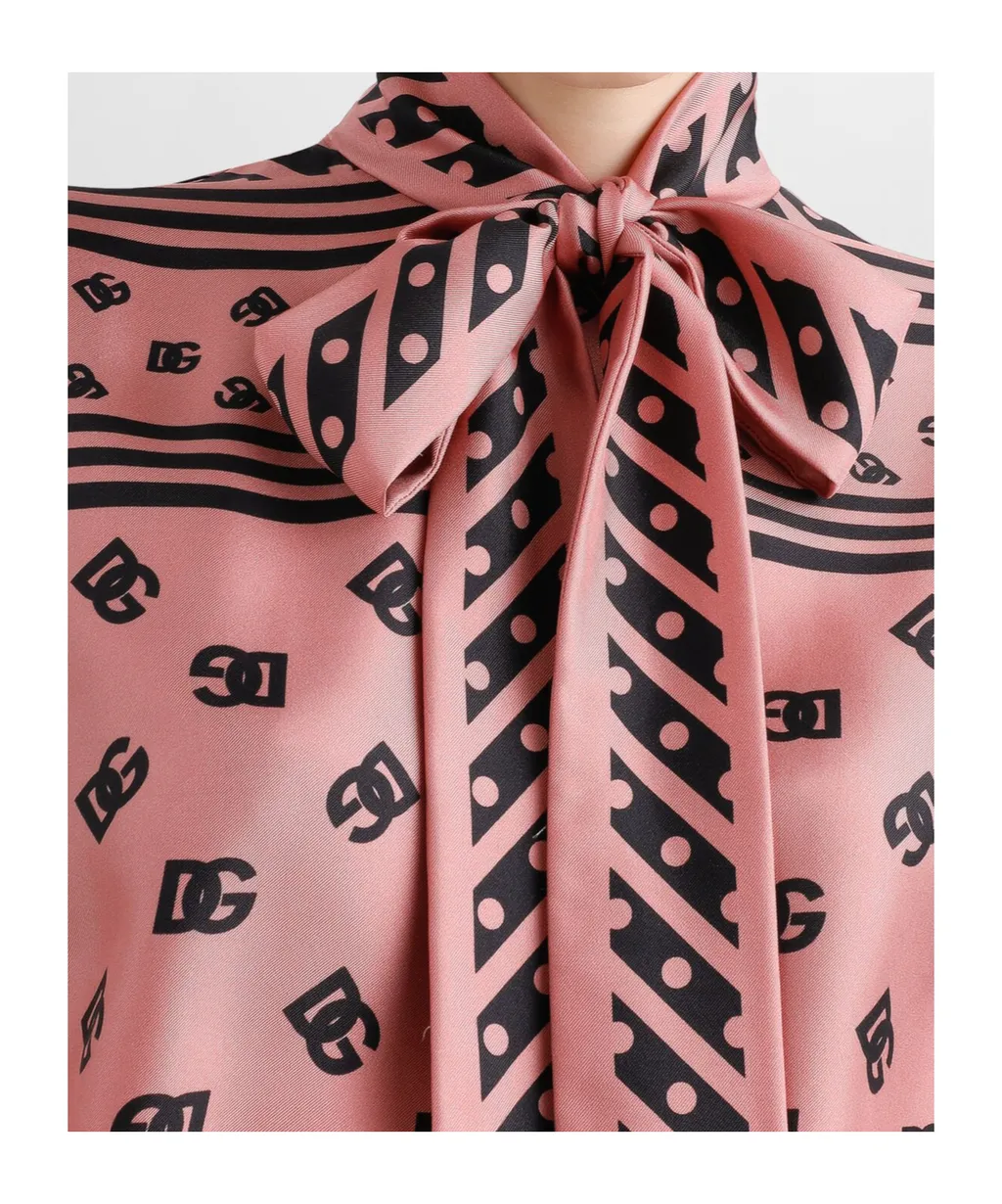 Logo-Print Blouse
