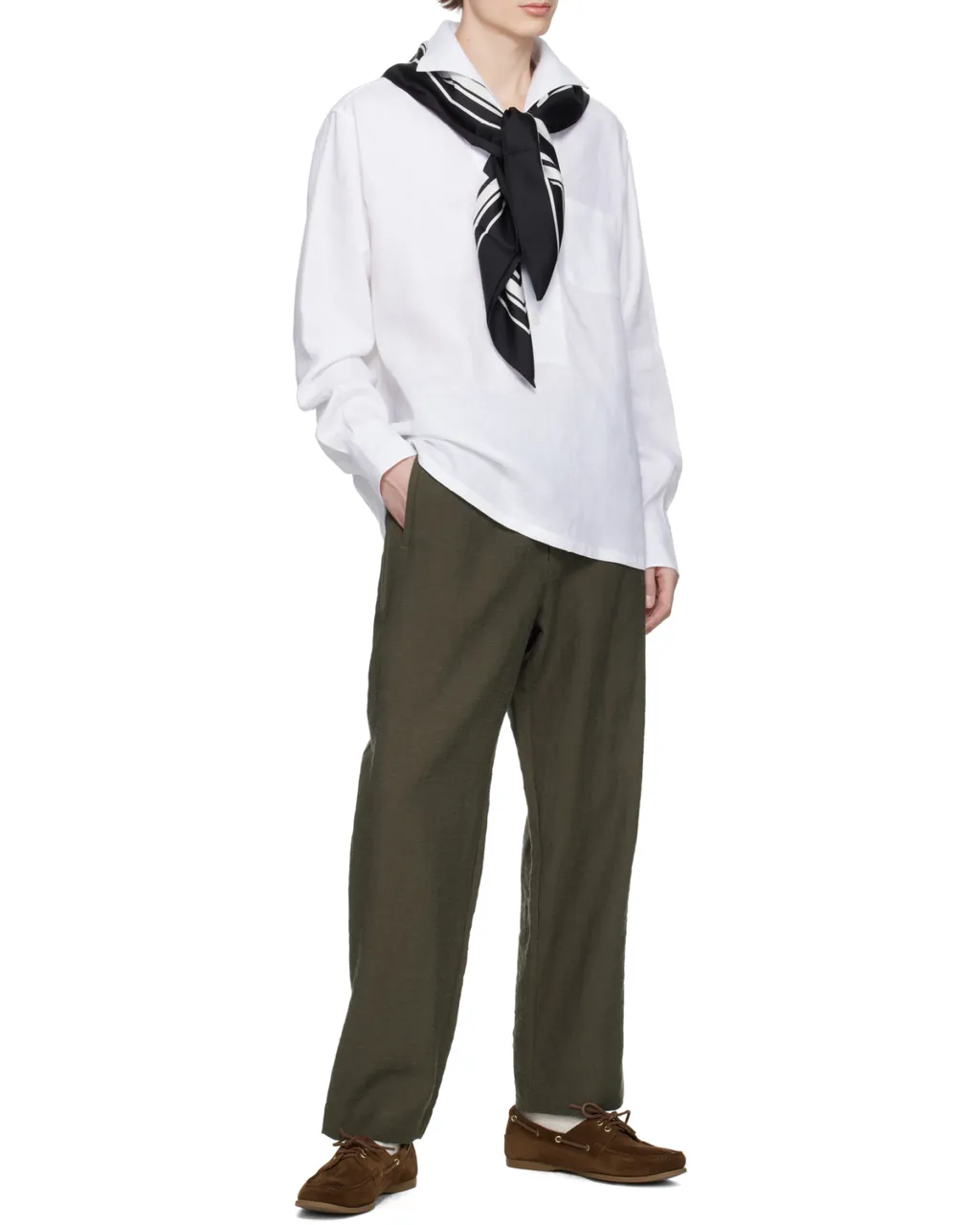 Three-Buttoned Long-Sleeved Shirt