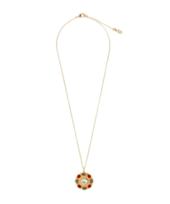 Pendant Embellished Chain Necklace