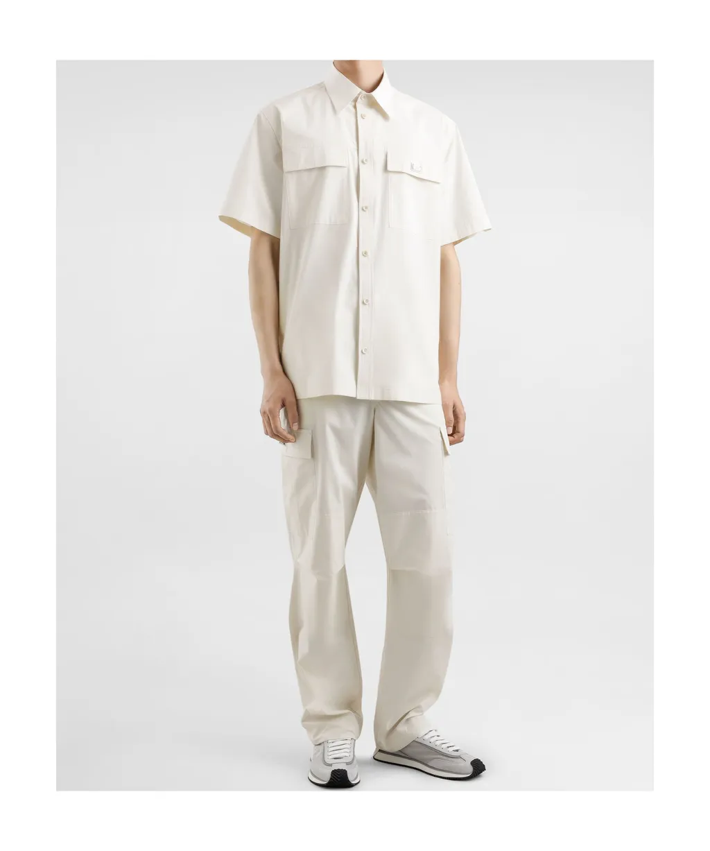 Logo Plaque Poplin Shirt