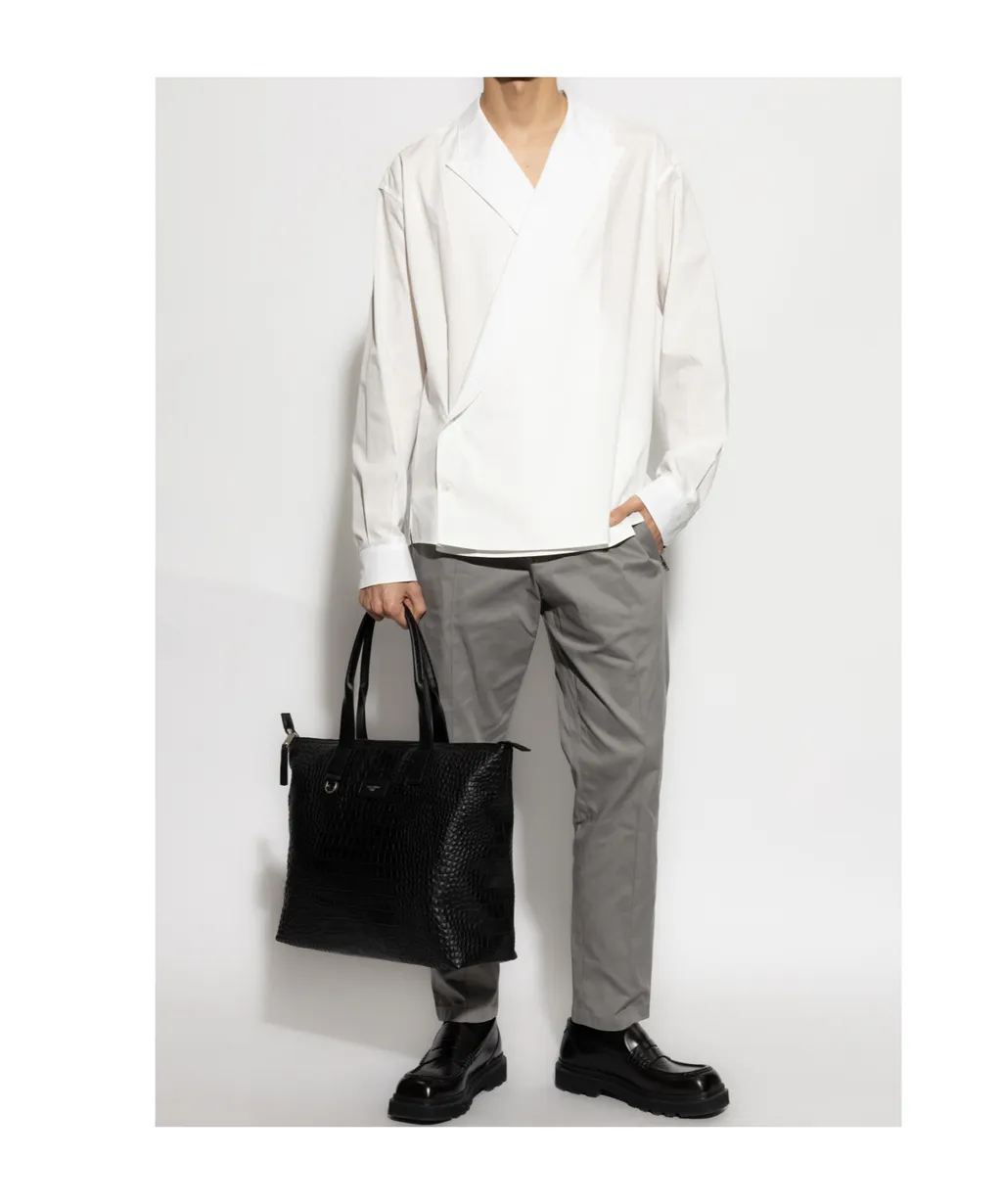 Oversize Wrap Fastened Shirt