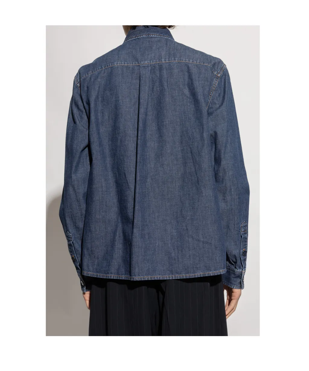 Heraldic Emblem Denim Shirt