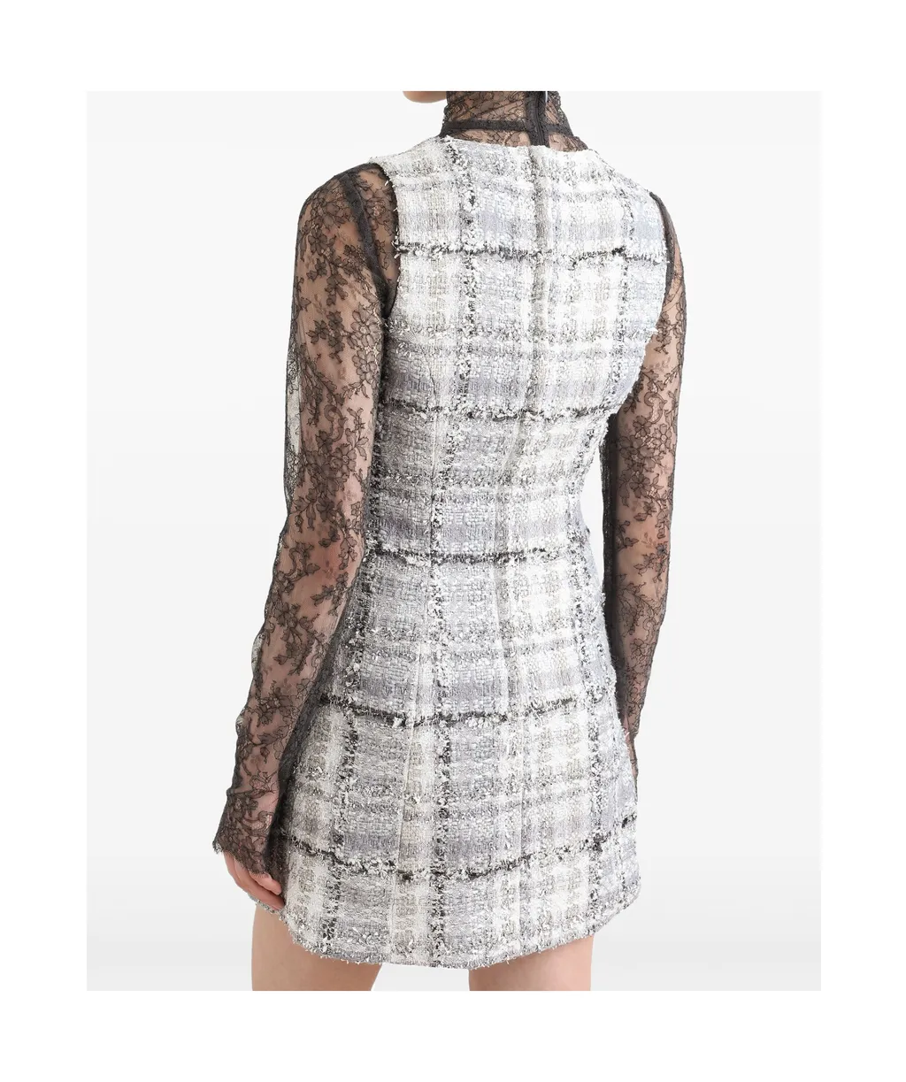 Tweed Sleeveless Mini Dress