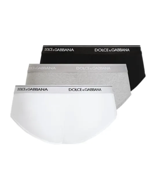 Logo Waistband Set Of Three Briefs