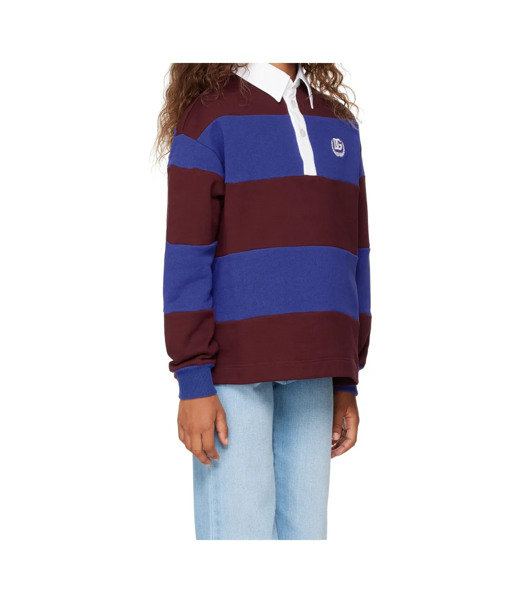 Long-Sleeved Polo Pullover