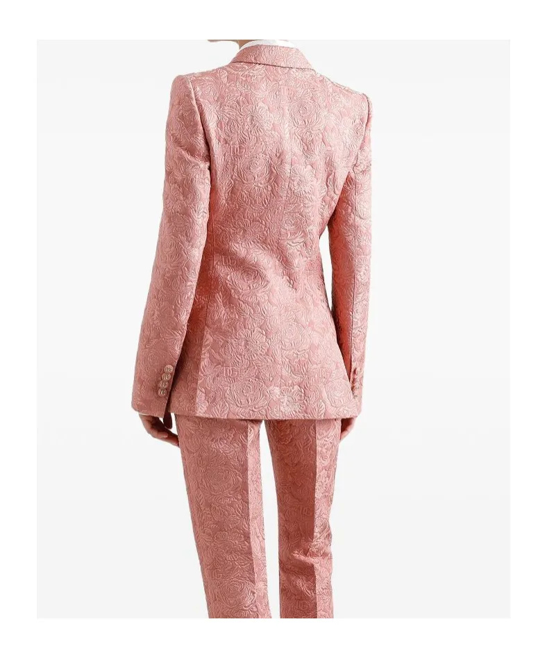 Floral-Jacquard Blazer
