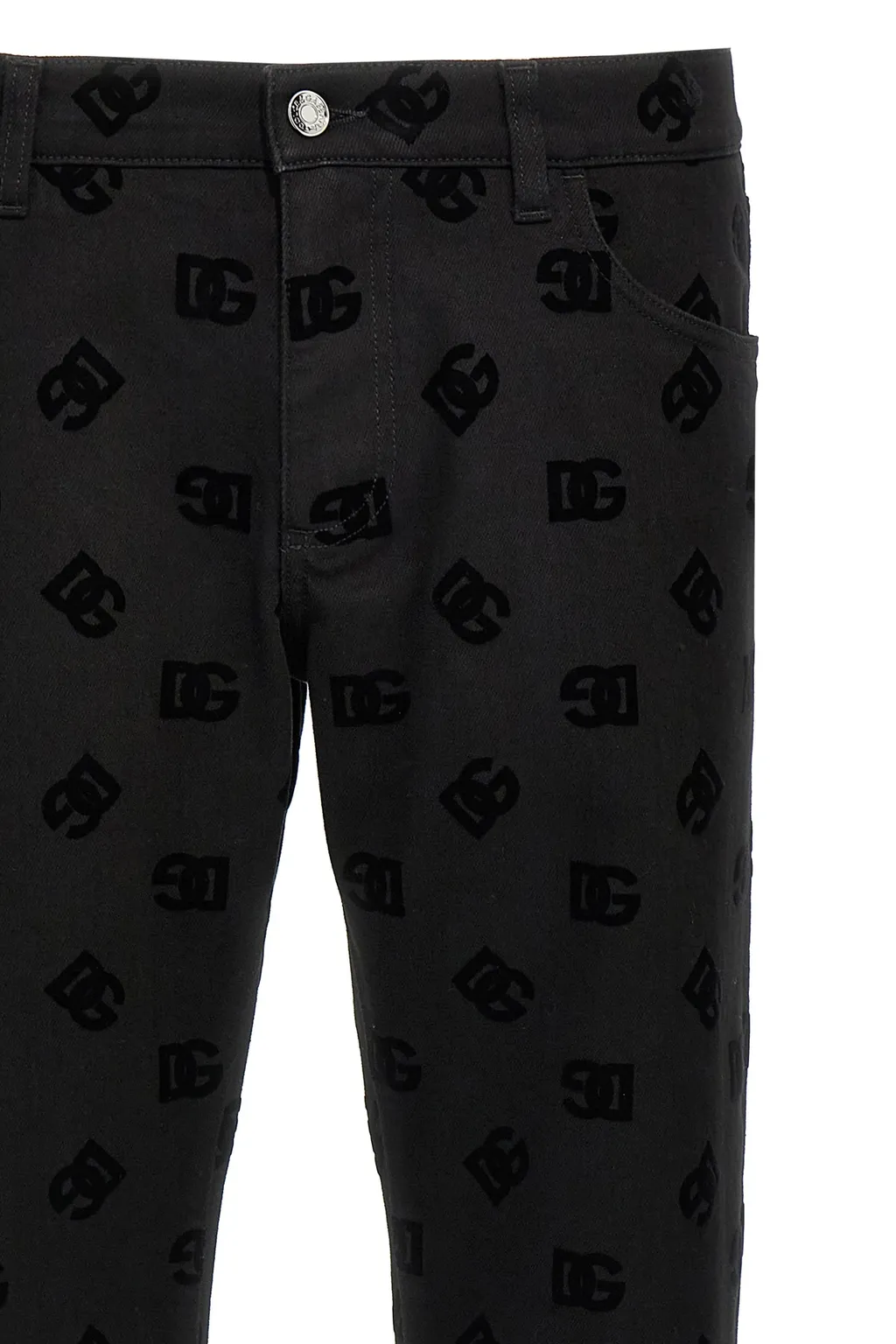 Dg Logo Jacquard Jeans