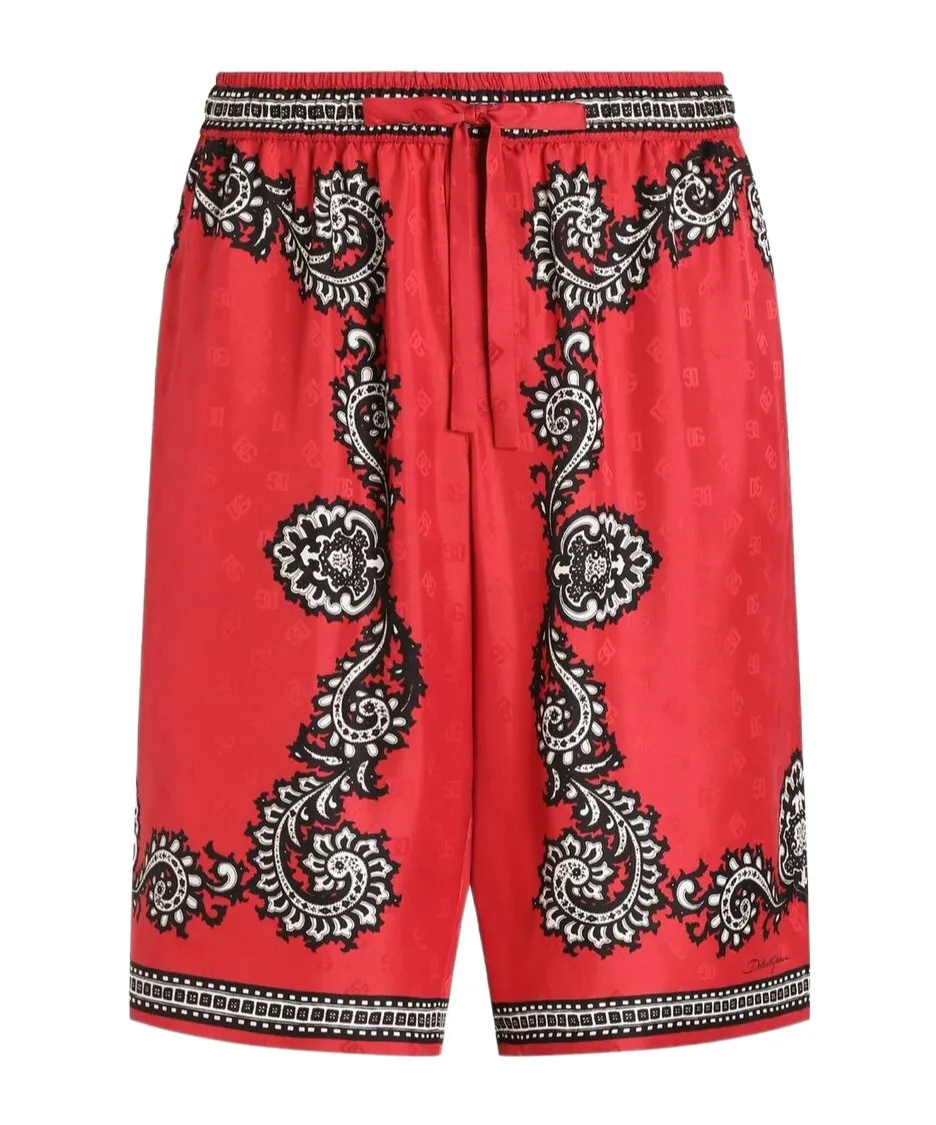 Bandana Printed Bermuda Shorts