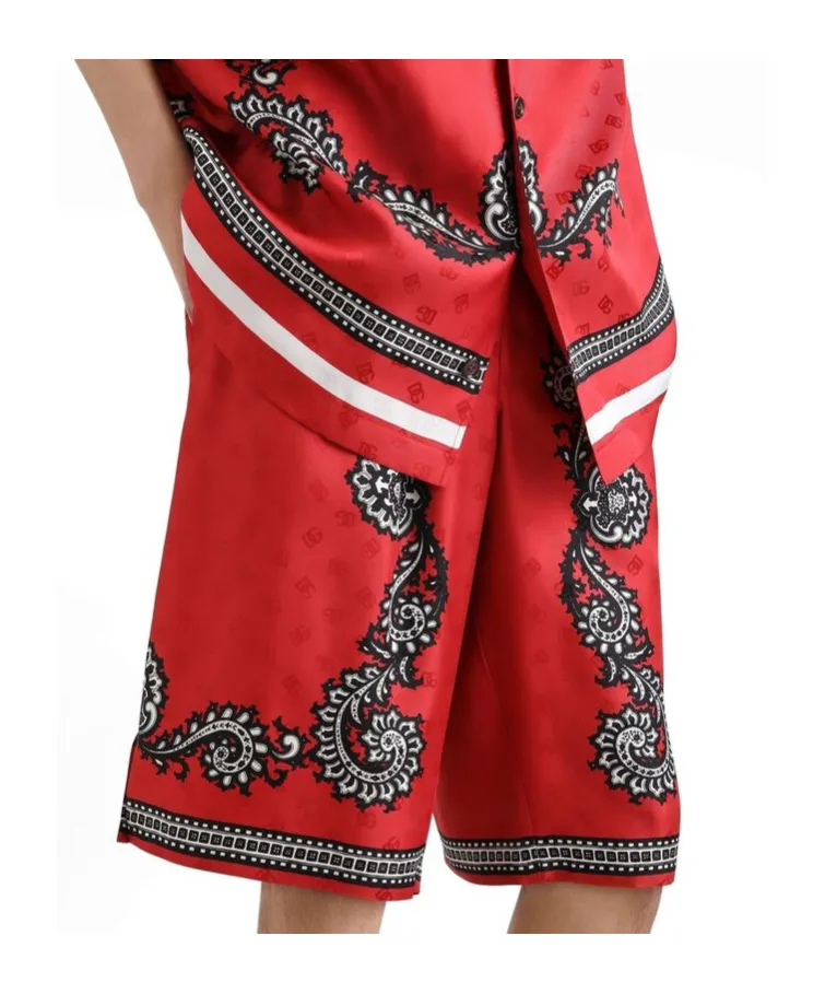 Bandana Printed Bermuda Shorts