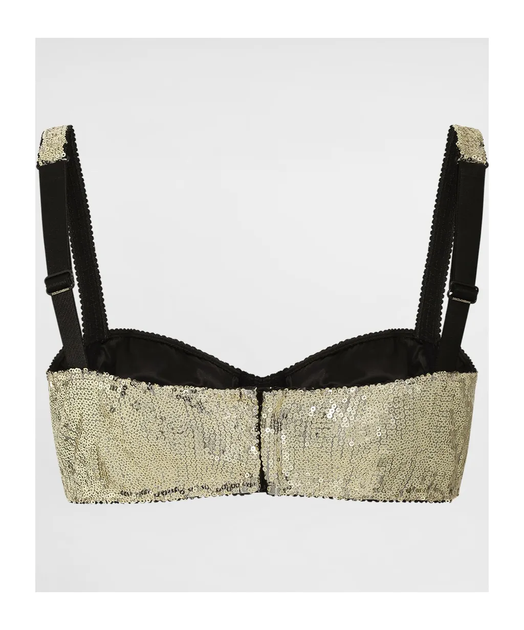 Sequin Embellished Bra