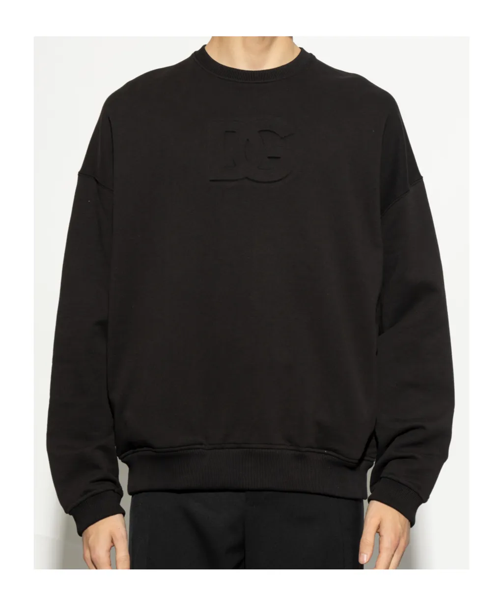 Logo Embossed Crewneck Sweatshirt