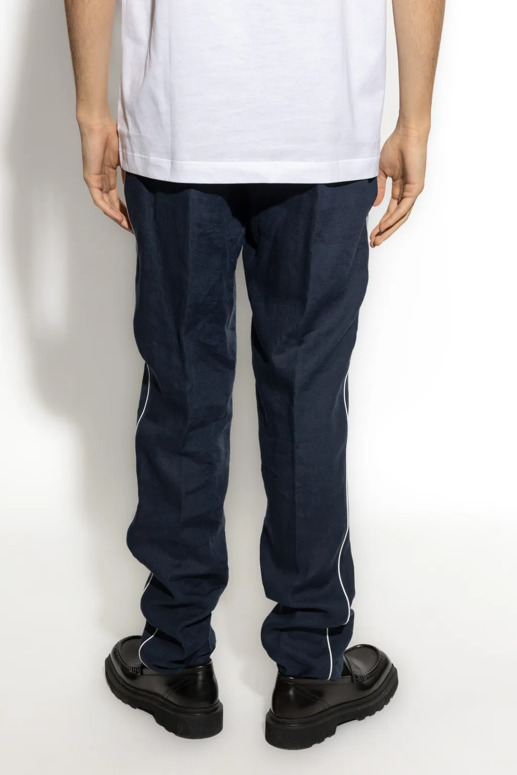 Elastic Drawstring Waist Pants