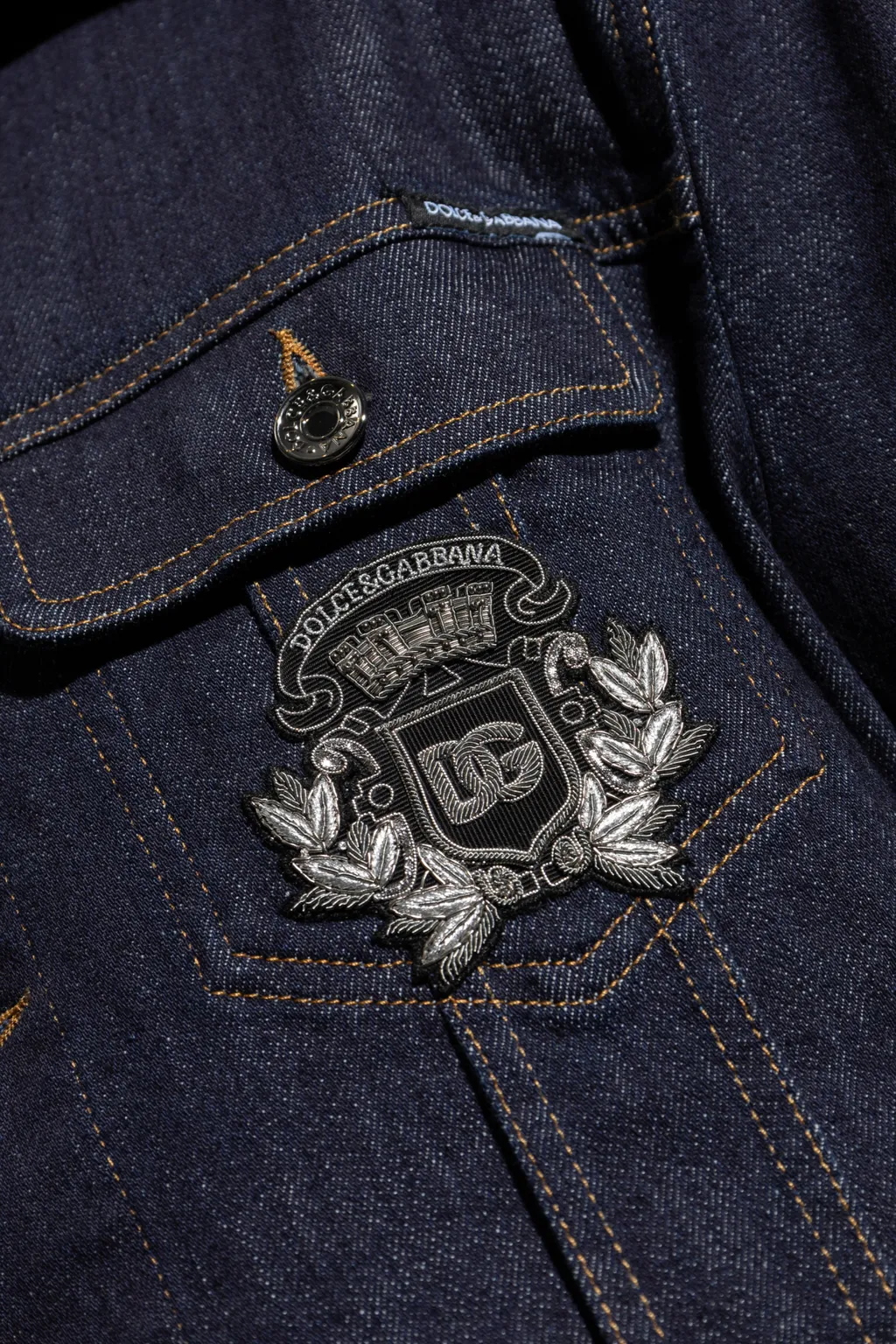 Heraldic Patch Denim Jacket