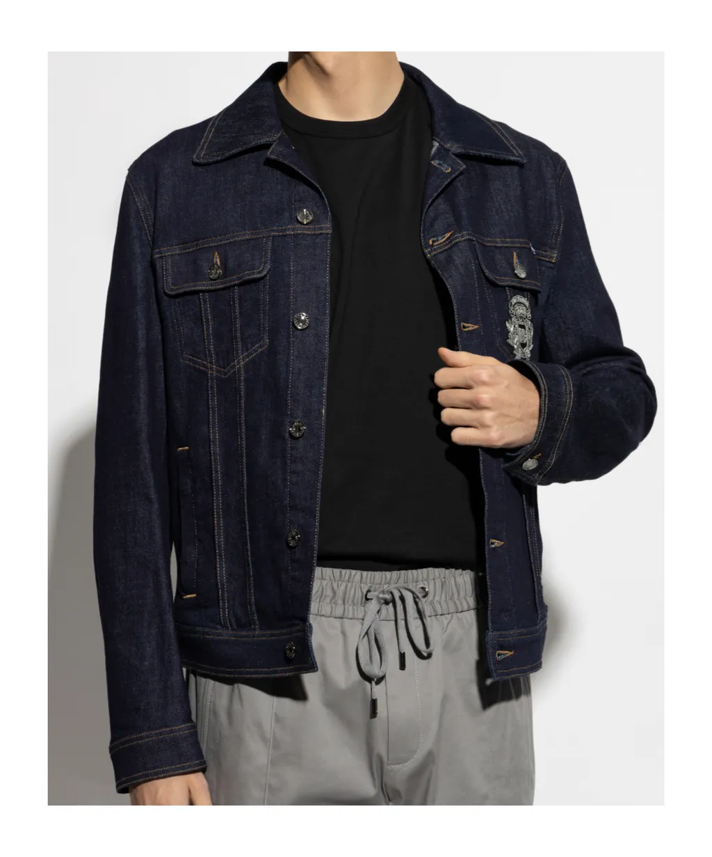 Heraldic Patch Denim Jacket