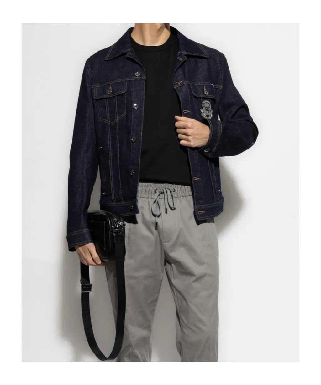 Heraldic Patch Denim Jacket