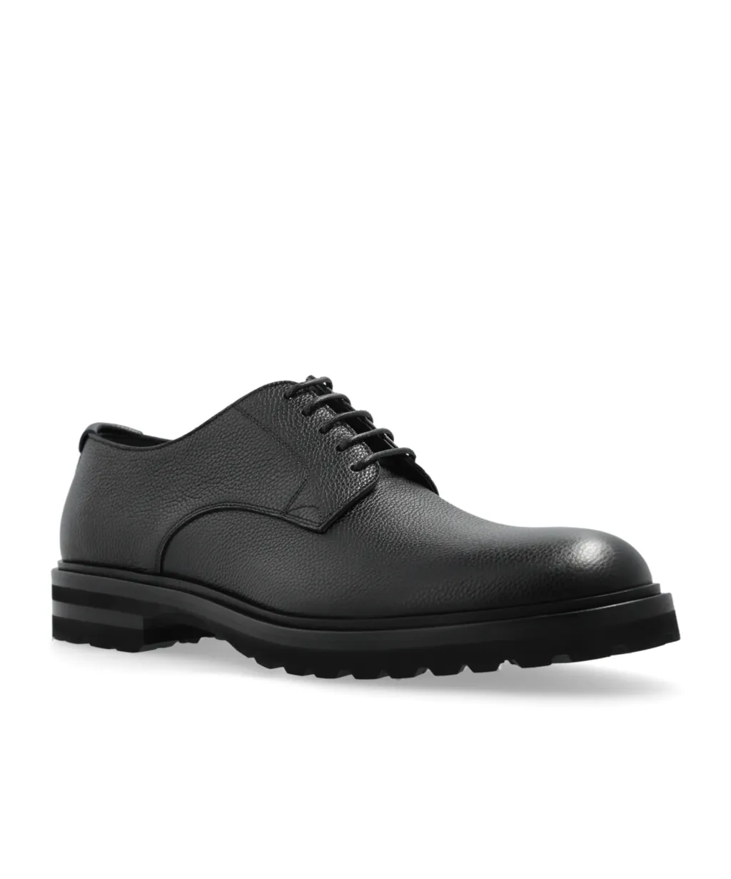 Round Toe Lace-Up Shoes