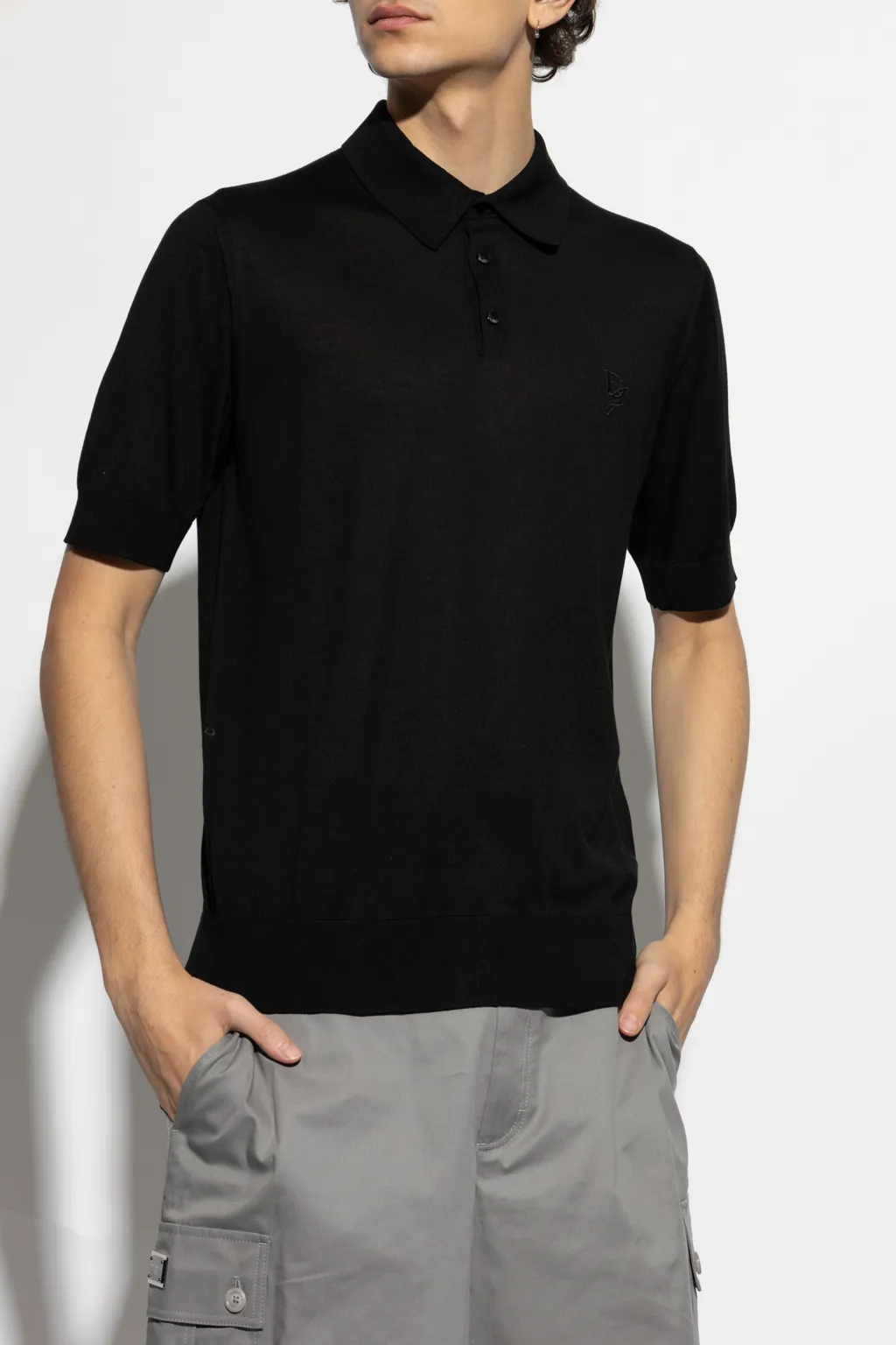 Logo Embroidered Polo Shirt