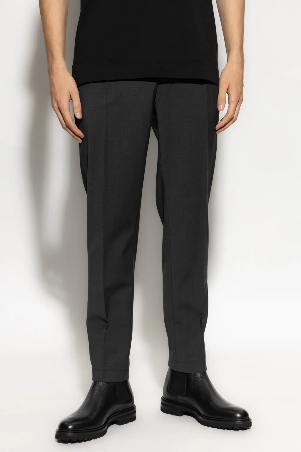Logo Plaque Tapered Trousers