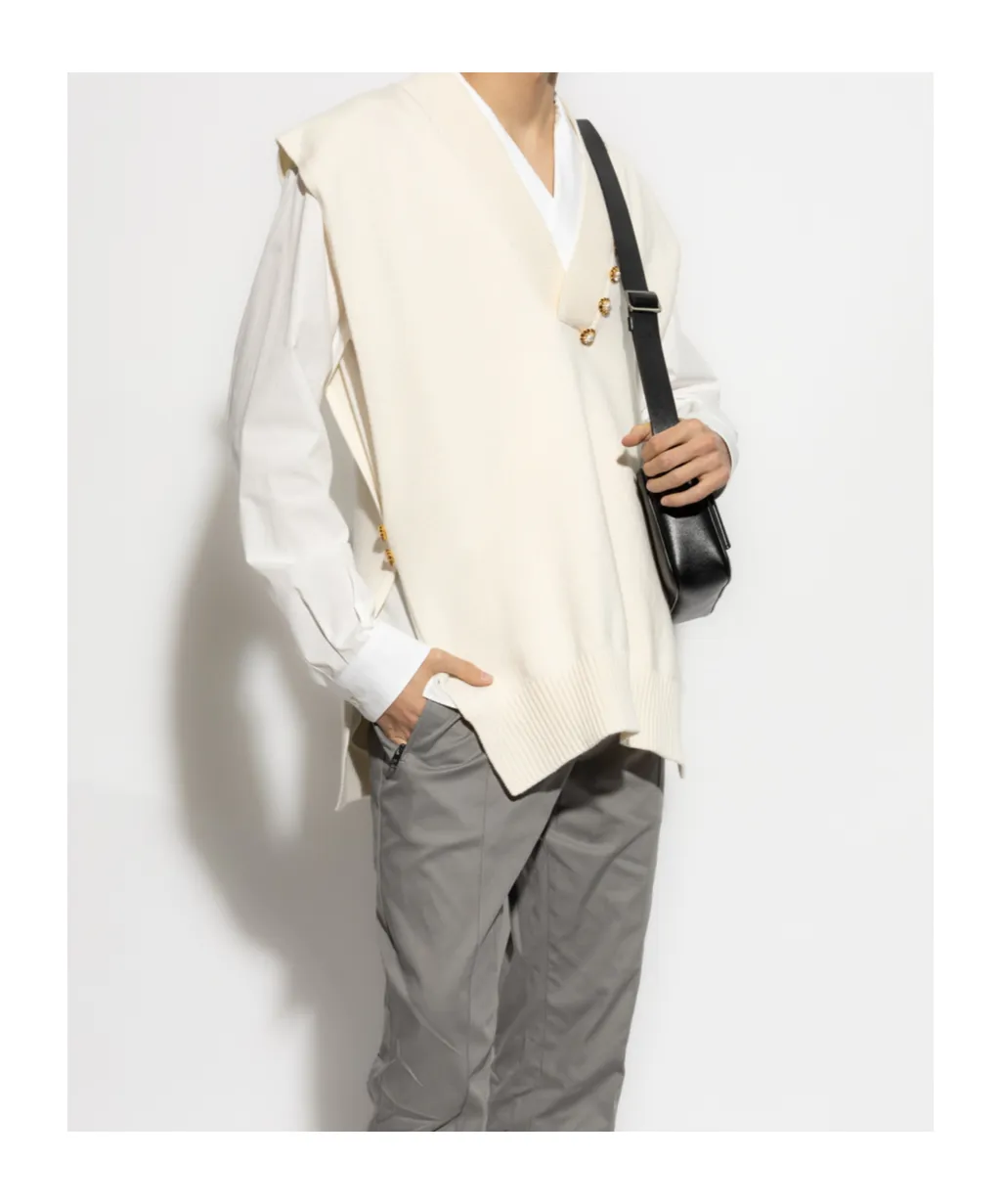 V-Neck Knitted Vest