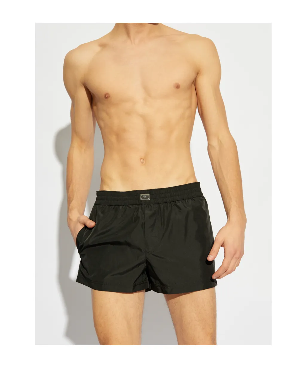 Logo Plaque Swim Trunks