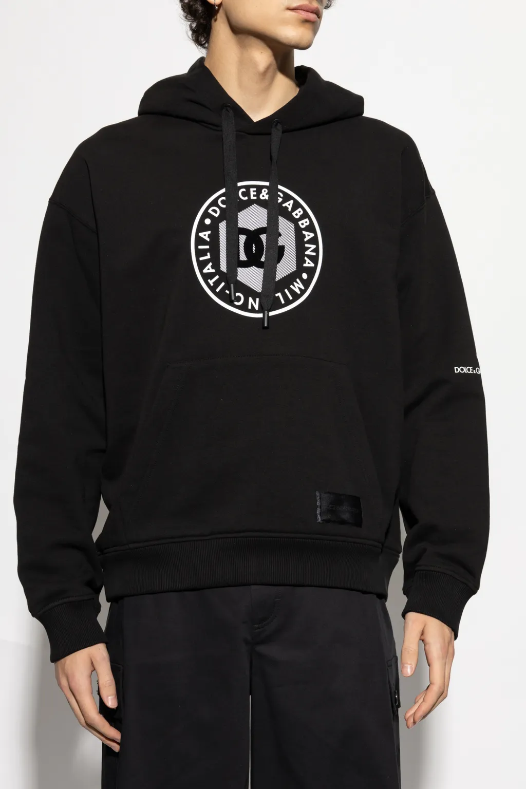 Logo Printed Drawstring Hoodie