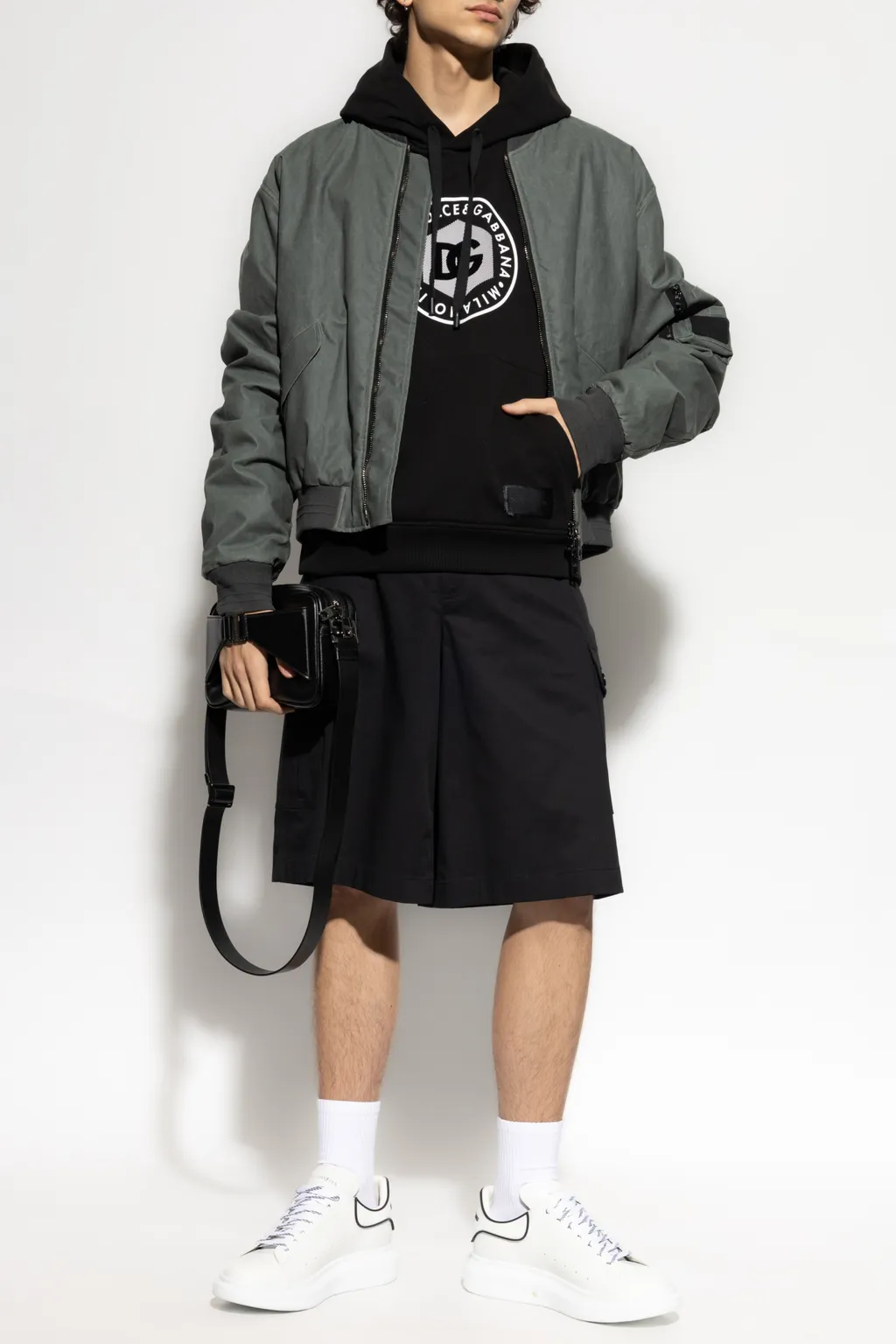 Logo Printed Drawstring Hoodie