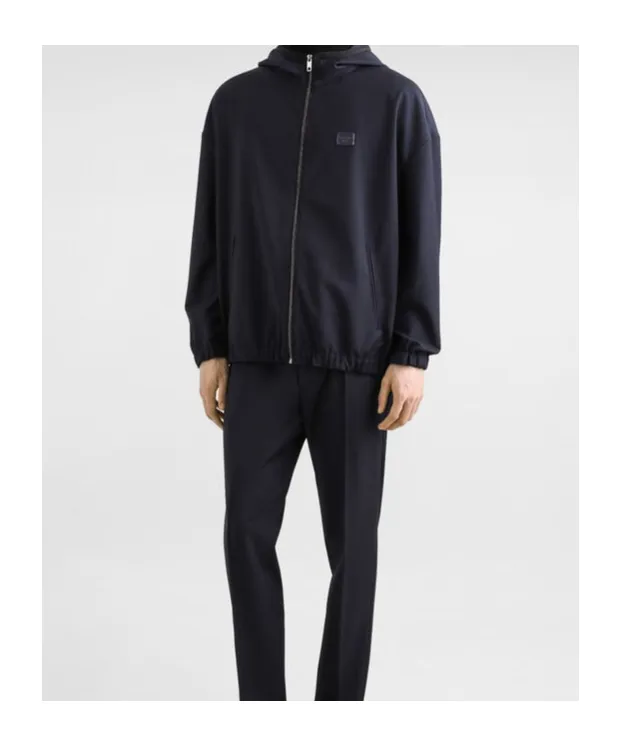 Logo Tag Hooded Jacket