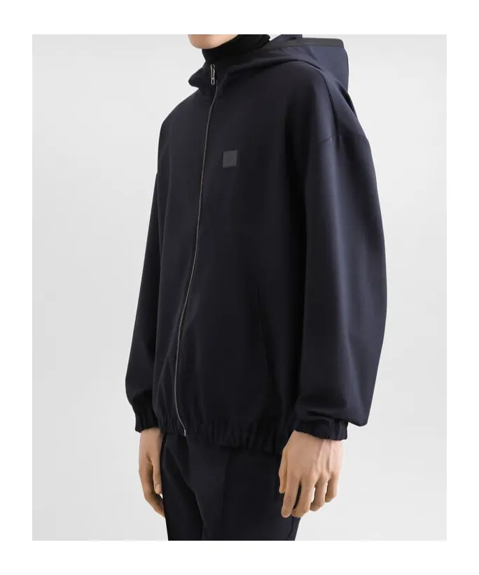 Logo Tag Hooded Jacket