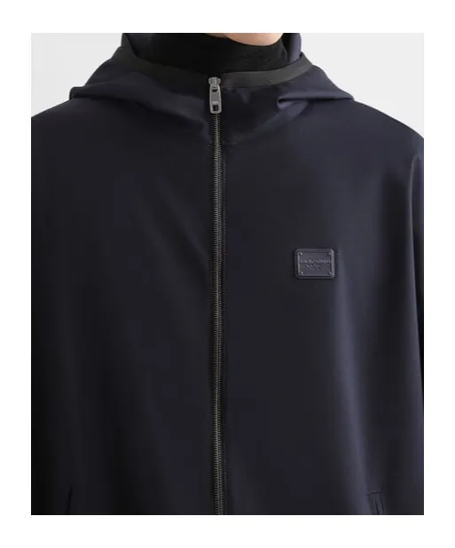 Logo Tag Hooded Jacket