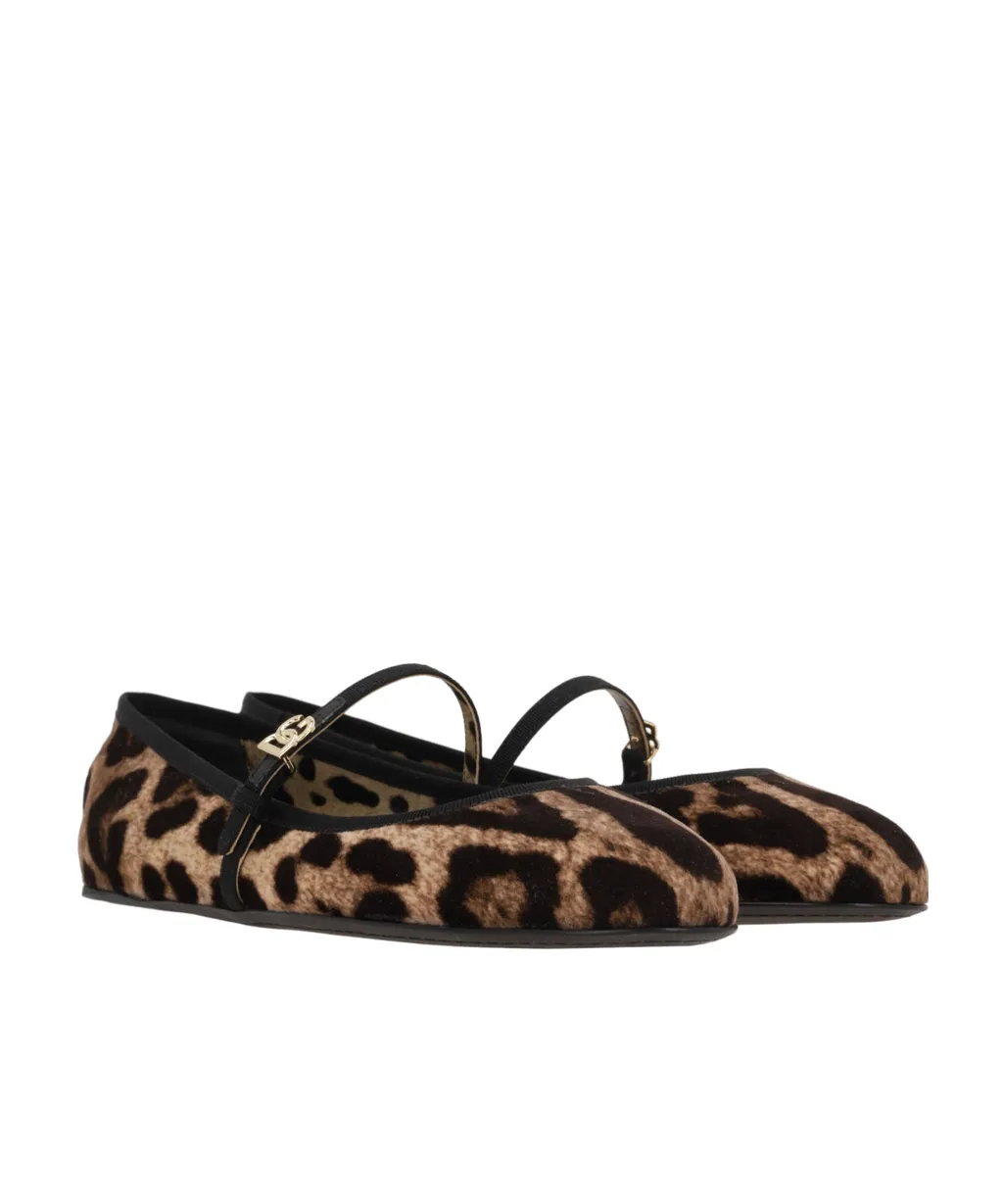 Leopard-Printed Ballerina Flats